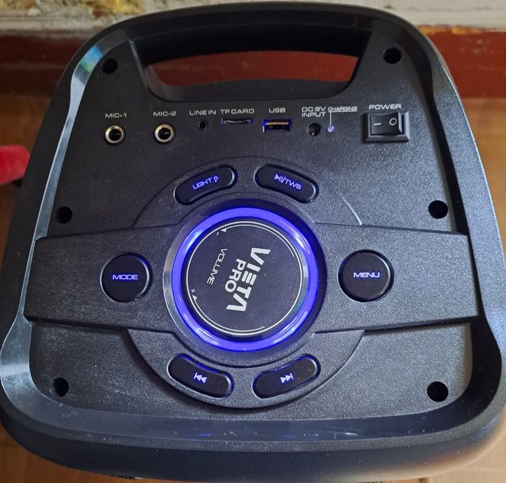 Vieta Pro Party 2 - Potente caixa de som Bluetooth de 100 W com luzes