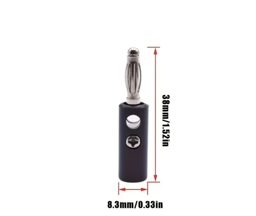 Wtuk i gniazdo bananowe do kolumn i amplitunera