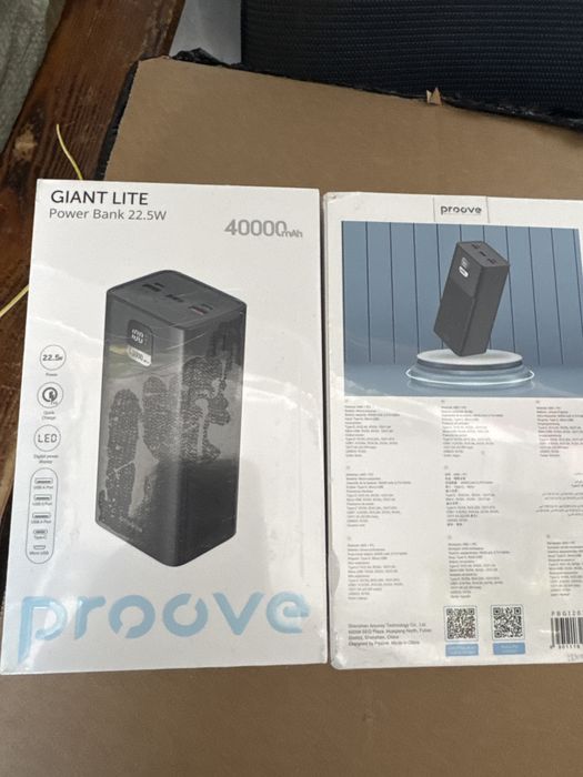 Павербанк PROOVE giant lite 40000mAh 22,5w