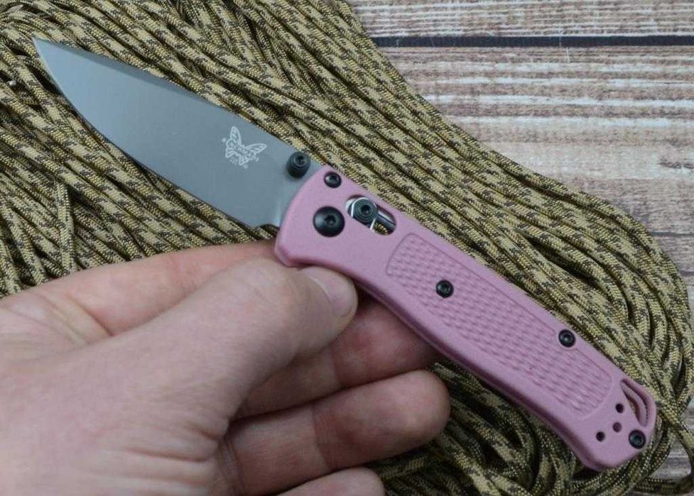 Брелок EDC фолдер Benchmade 533 Mini Bugout pink barbie