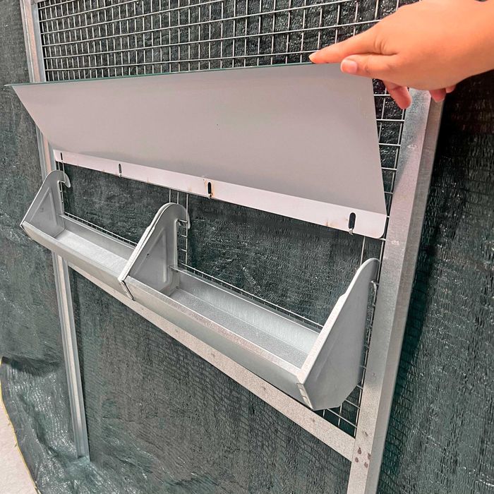 Jaula Galinheiro Exterior galinhas 2 ninhos com escada