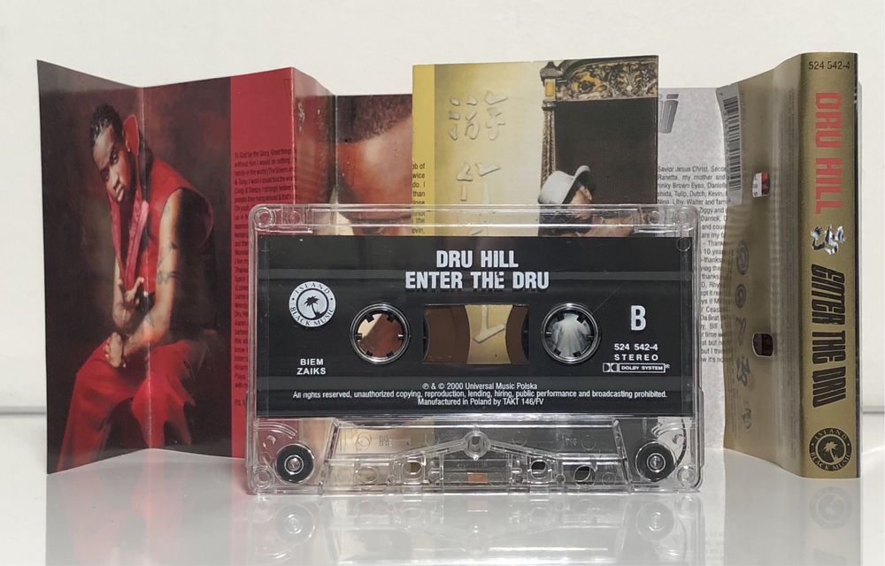 Oryginalna kaseta magnetofonowa Dru Hill Enter the Dru USA Hip-Hop rap