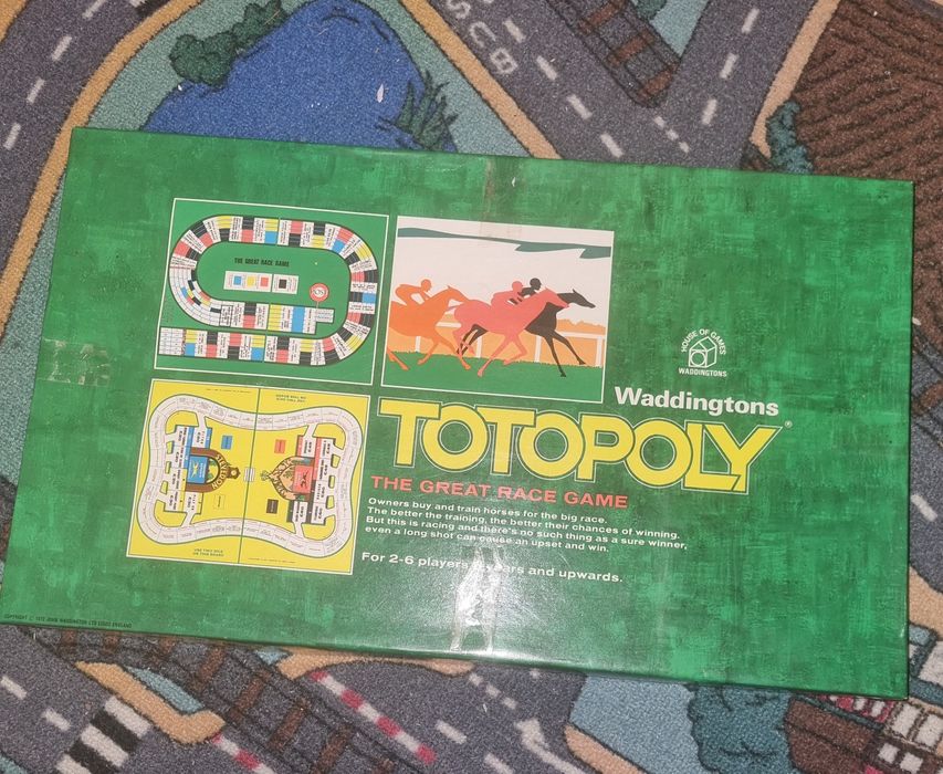 Totopoly vintage, Prl, monopoly. Wyścigi konne. Kolekcjonerska