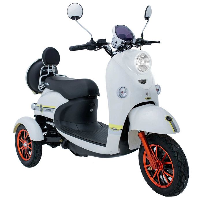Scooter de mobilidade elétrica está equipada com uma bateria  removível VB01  de 650W, 60 V e 20 Ah para facilitar o transporte preço 2950€.