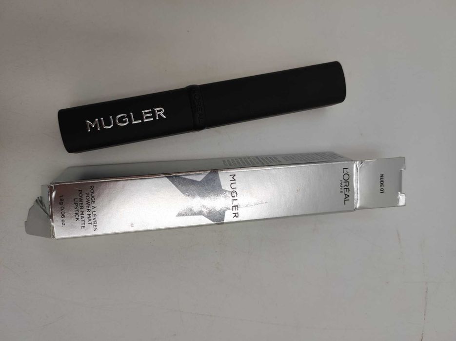 Pomadka L'Oréal Paris x Mugler Power Matte 01 Nude długotrwała nawilżająca
