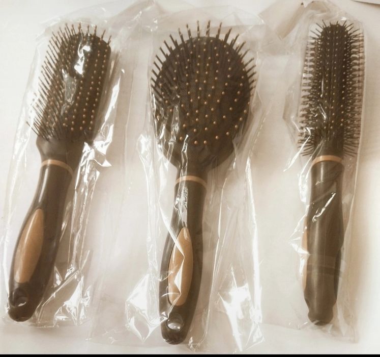 Komplet szczotek do włosów 3 sztuki