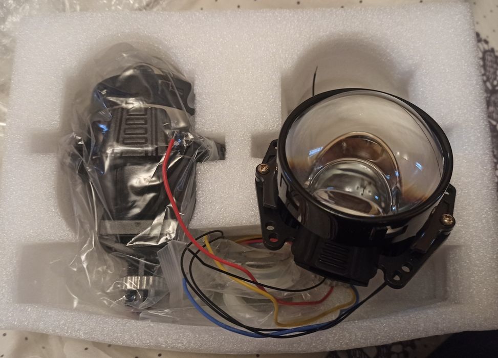 Bi Led линзы 3 дюйма,для вашего авто,с переходником на h7,Ближний даль