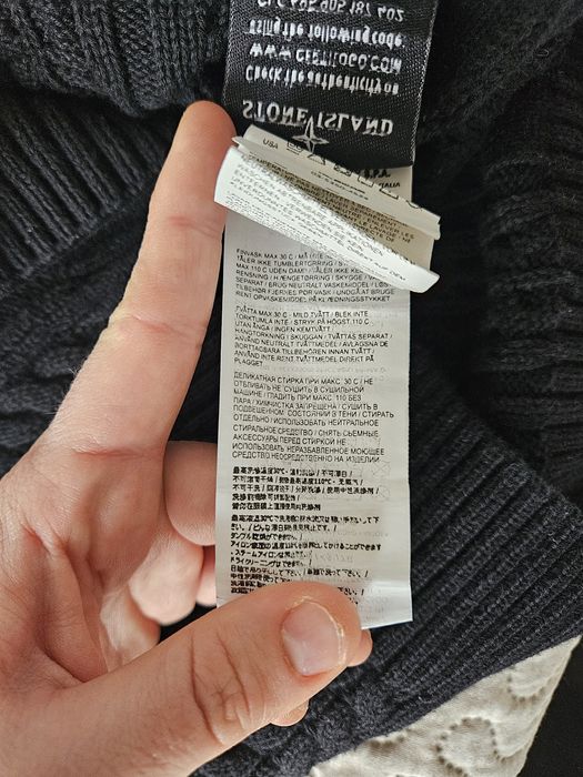 Gruby sweter stone island 100% bawełna