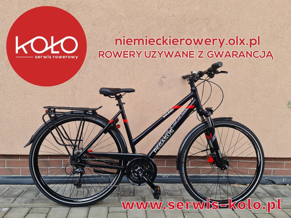 Rower damski damka trekkingowa PEGASUS koła 28 SHIMANO DEORE aluminium