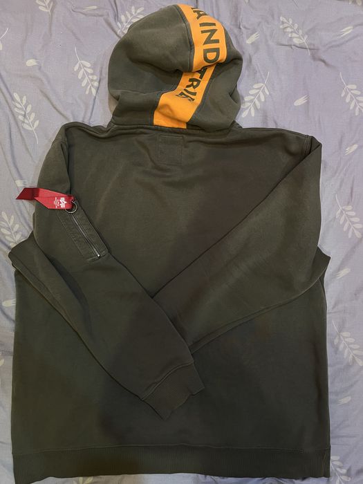 Alpha Industries Hoodie dark green (оригінал)
