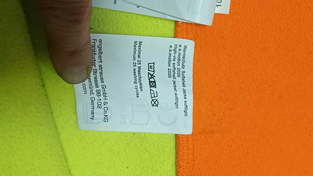 Kurtka ostrzegawcza softshell ENGELBERT STRAUSS MOTION 2020 r.L stan bdb