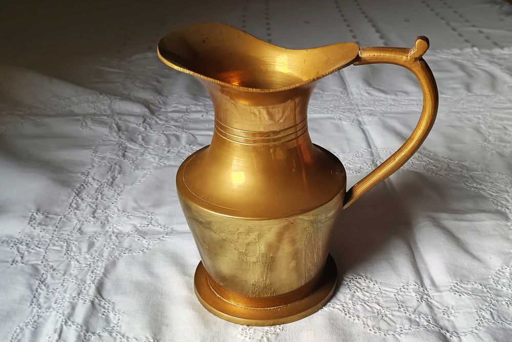 Mosiężny dzbanek/wazon ok. 14 cm