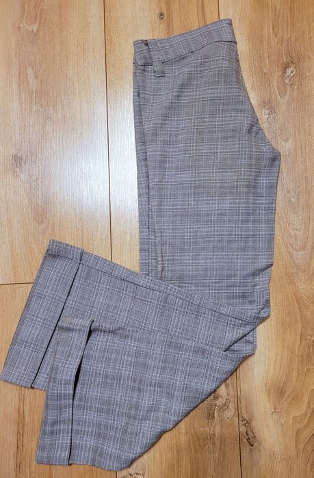 Spodnie materiałowe kratka KappAhl roz 140 cm