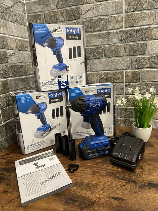 Шуруповерт акумуляторний, гайковерт 1/2, SCHEPPACH НІМЕЧЧИНА