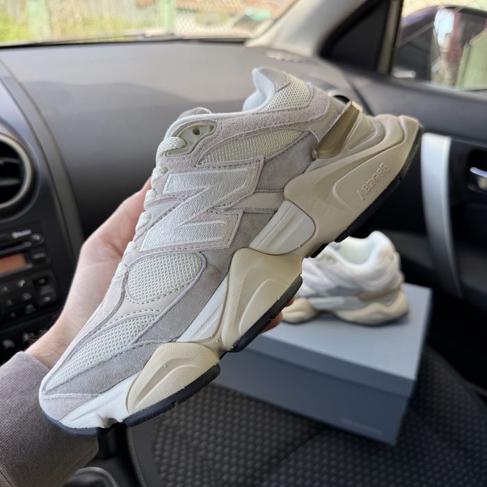 Жіночі кросівки нюбеланс бежеві з сірим весна літо New balance 9060 beige grey