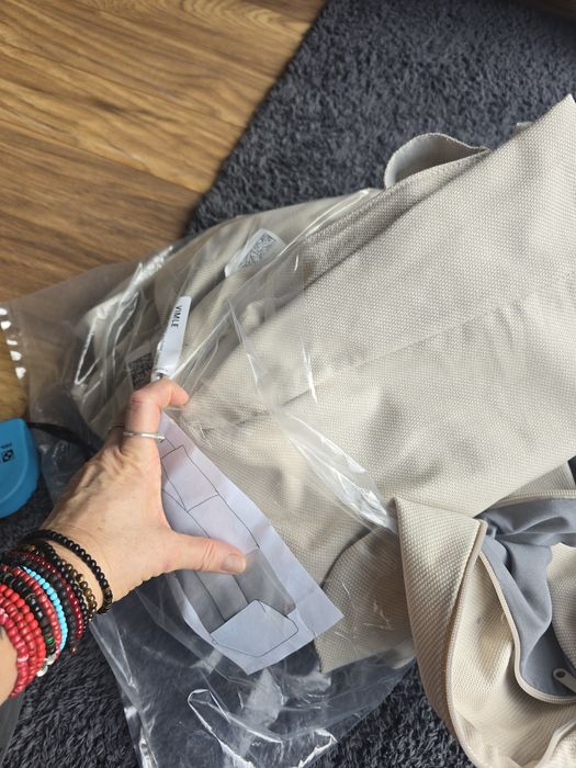 Vimle Hallarp beżowy.  Pokrycie fotela. Ikea.