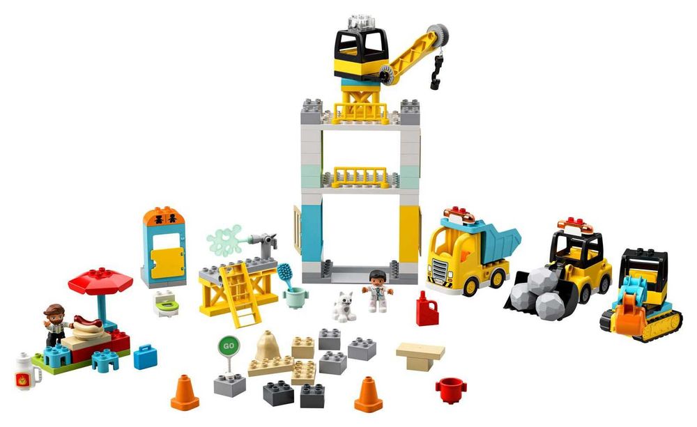 Klocki LEGO 10933 Duplo - Żuraw wieżowy i budowa NOWE SZYBKA WYSŁKA