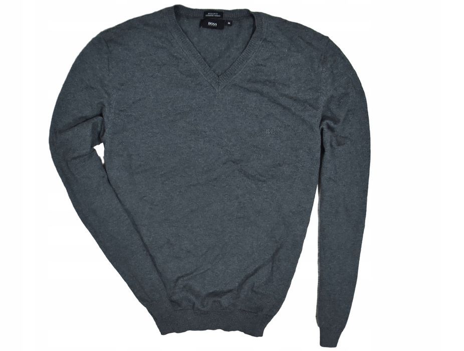 Hugo Boss Extrafine Merino Wool Sweter Męski Regular Fit M