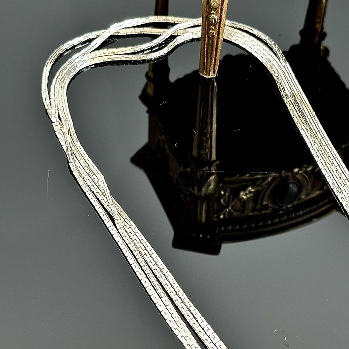 Srebrny łańcuszek 200cm – Coreana Art Deco, srebra próby 925
