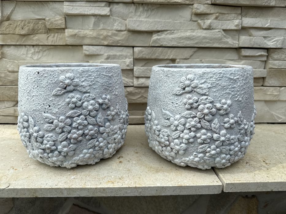 Ceramiczna doniczka Vintage komplet 2 szt