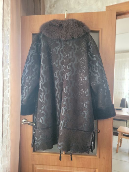 Кожанная дубленка