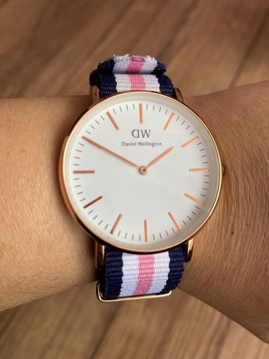 Zegarek Daniel Wellington biało/granatowo/różowy