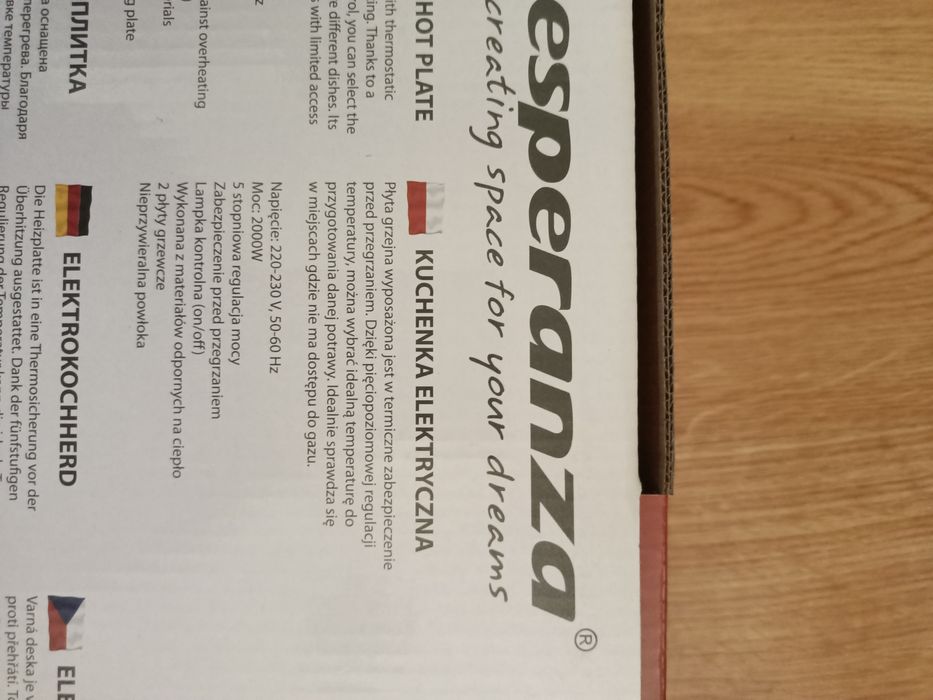 Kuchenka Elektryczna Esperanza EKH010W