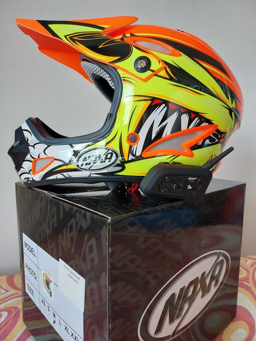 Kask rower mtb enduro Naxa full face rozm. M