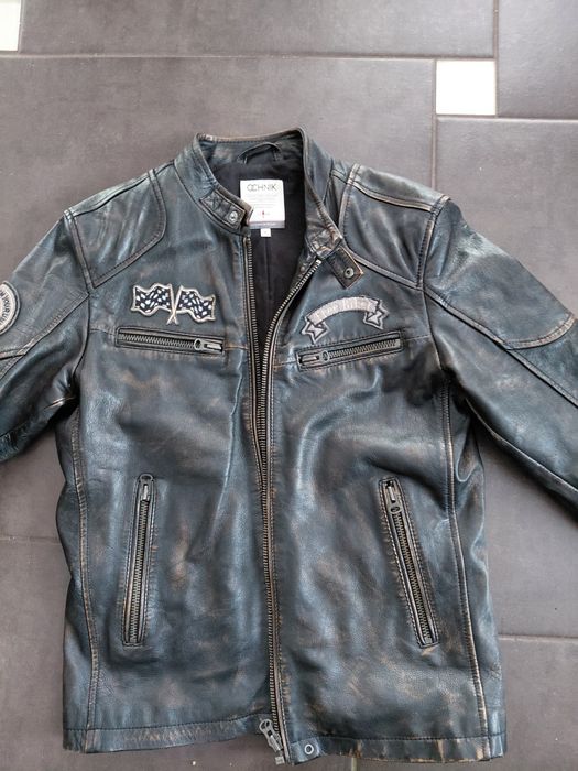 Męska skórzana kurtka firmy Ochnik,M