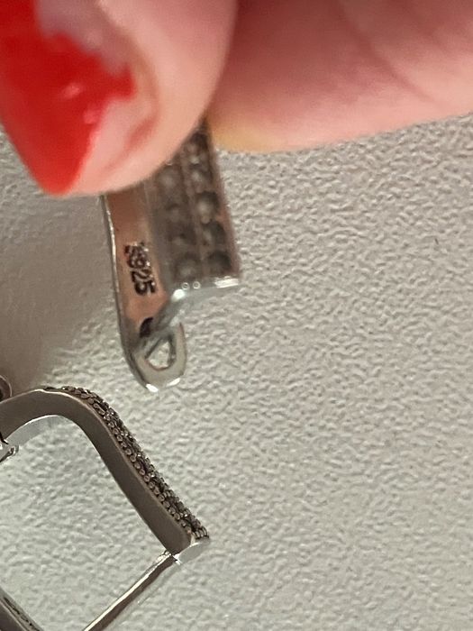 Nowe srebrne 925 PIĘKNE kolczyki