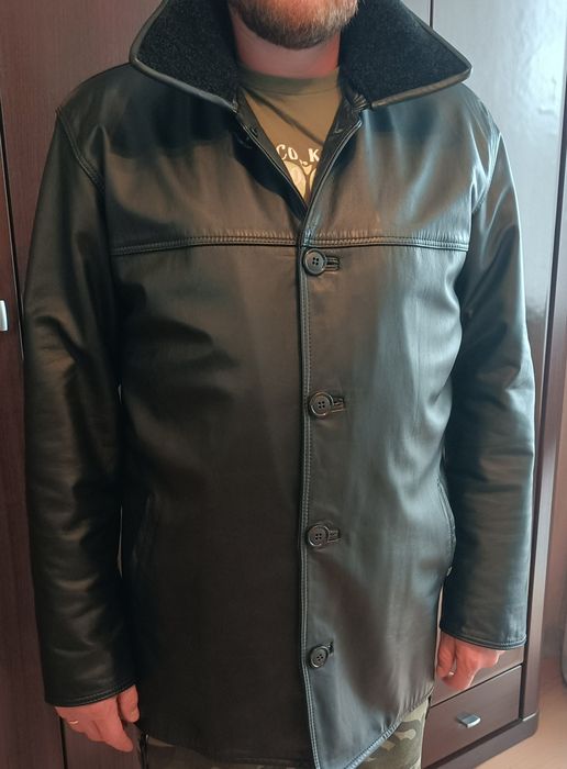 Kurtka skórzana męska