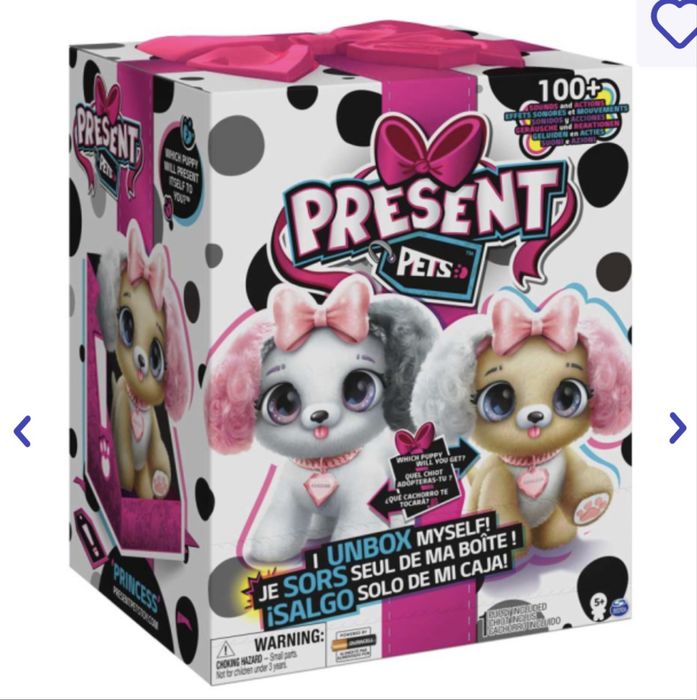 Інтерактивна іграшка-сюрприз Spin Master Present Pets Fancy Собачка