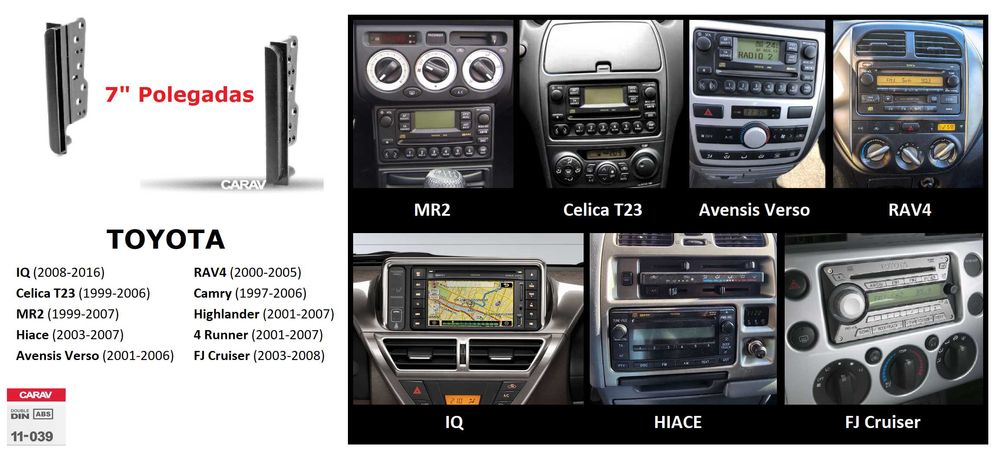Rádio 2DIN • TOYOTA • Celica MR2 IQ Hiace RAV4 Camry • Android 4+32GB