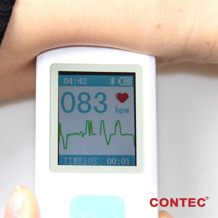 Przenośny Monitor EKG Contec PM10 Z Bluetooth Aplikacją Mobilną Do Pomiaru Serca I Zdrowia