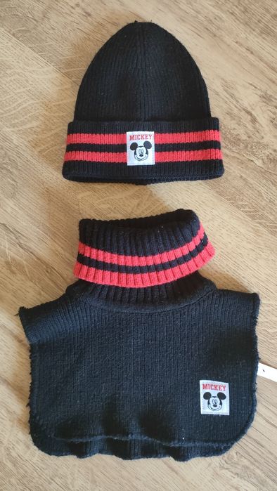 Zestaw komin czapka buty myszka miki