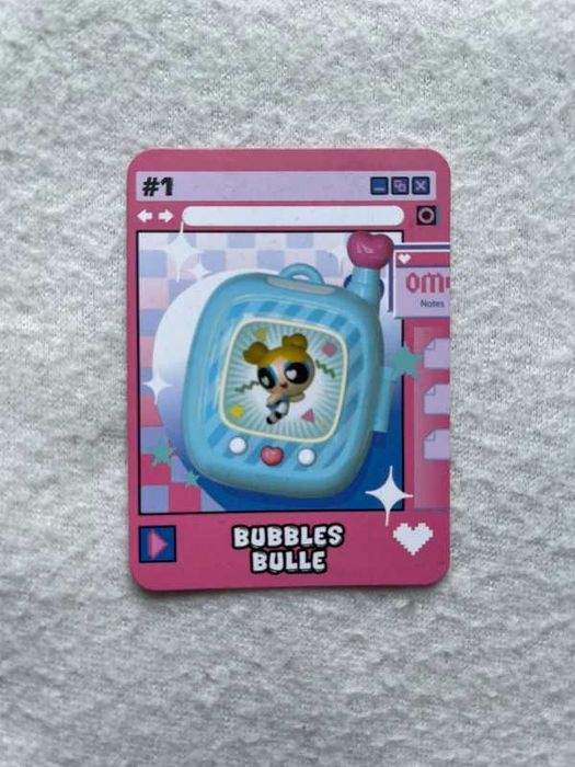 Karta atomówki / The powerpuff girls - miniso - bajka / Bubbles