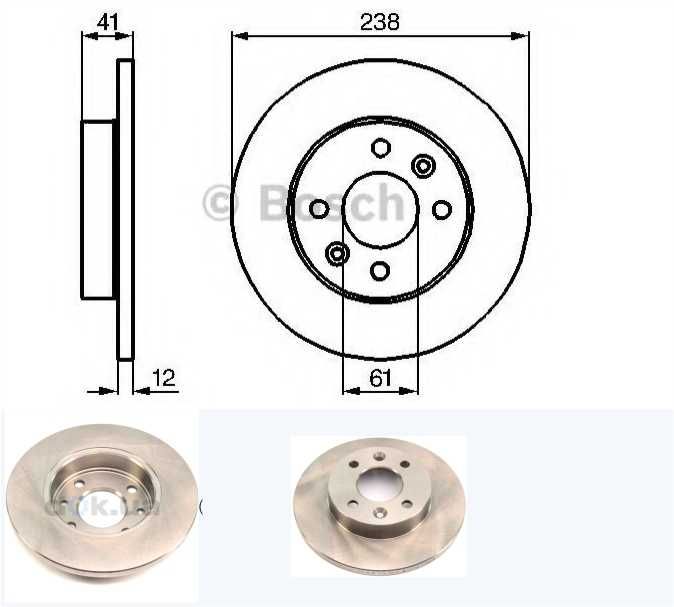 Гальмівний диск (комплект) -RENAULT: Dacia: (Logan)..