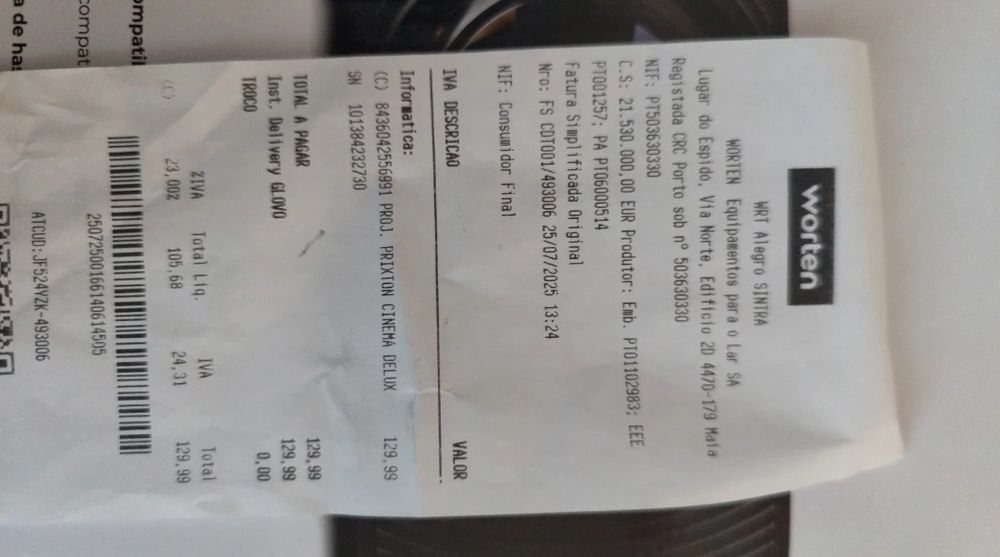 Projetor prixton cinema delux