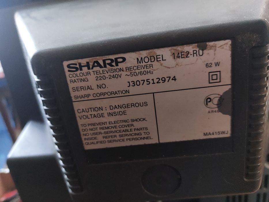 Телевізор SHARP model 14E2-RU