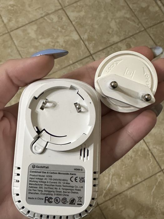 Датчик дыма, газа, влажности и температуры (в розетку)