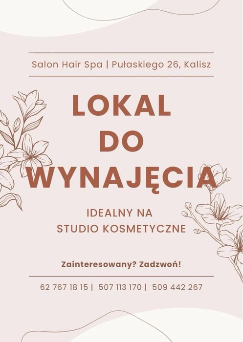 Lokal usługowy  idealny na studio kosmetyczne