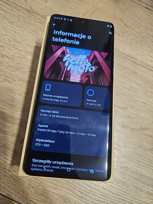 Motorola Edge 50 Pro 12GB/512GB - super stan, folia, komplet!