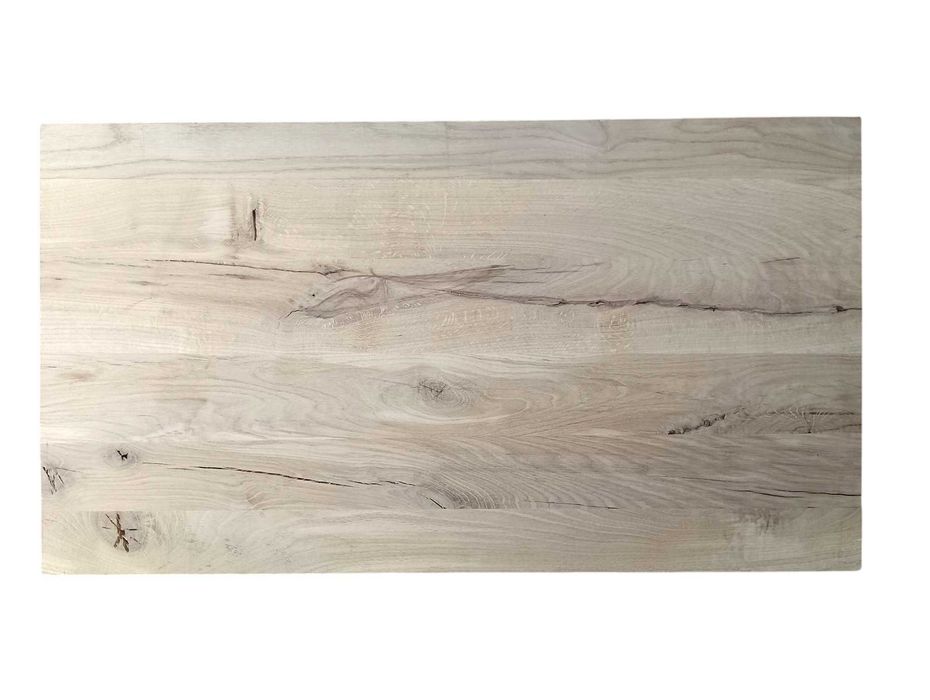 Blat surowy Dąb Rustic, klejonka dębowa 100 x 55 x 4 cm