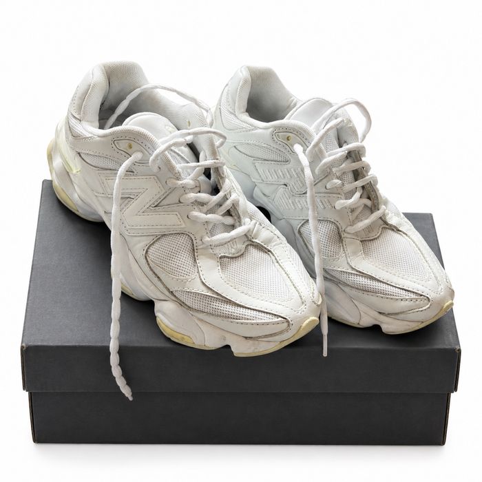 Sneakersy New Balance 9060 w wersji kolorystycznej "Triple White"