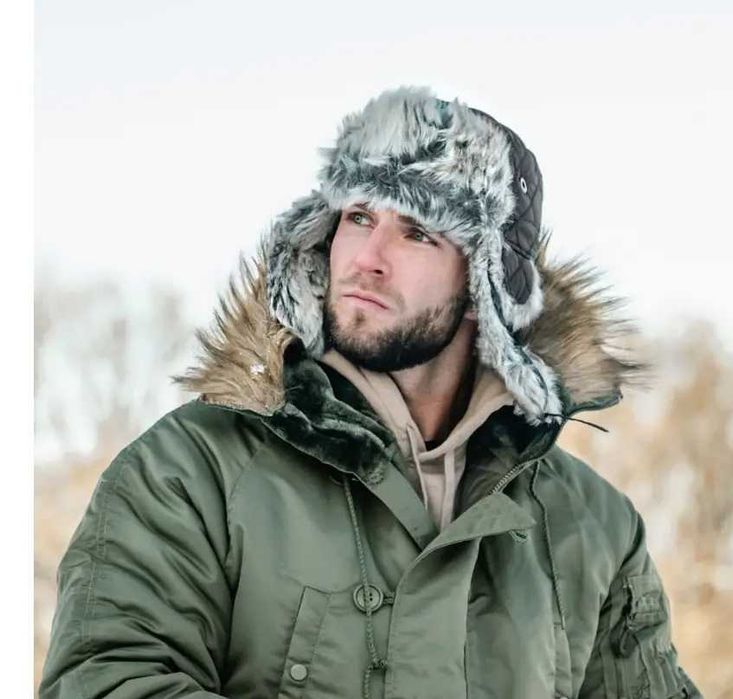 Зимова шапка вушанка Mil-Tec-чорна (12104602)