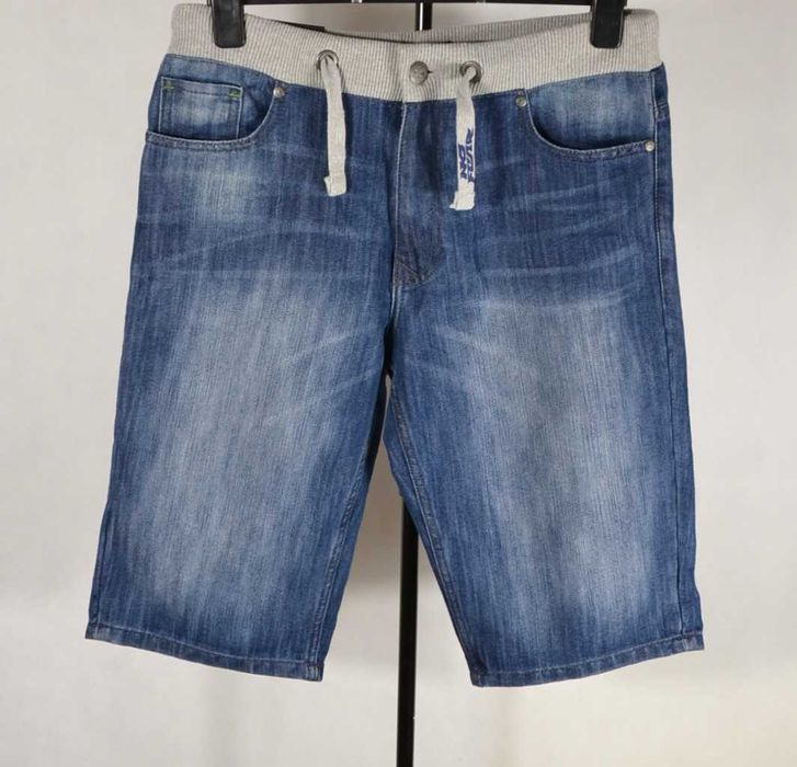 NO FEAR Jeans Denim Nowe Spodenki Męskie Szorty M Oryginalne Bawełna