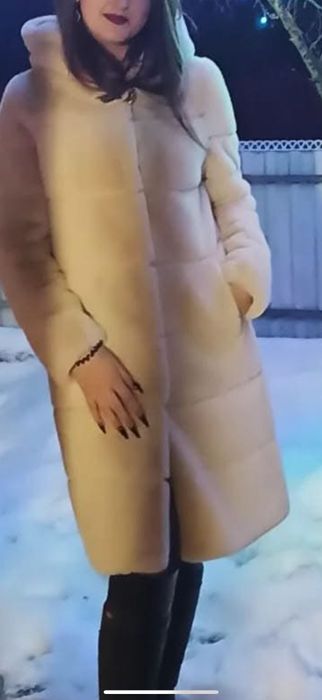 Стильна еко-шубка трансформер