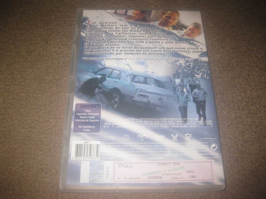 DVD "Bobby Z" com Paul Walker