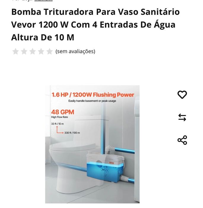 For free: Brand new system Bomba e trituradora sanibroyeur system