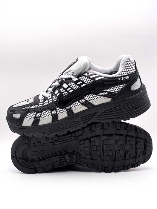 36 37 38 Кросівки зимові жіночі найк п6000 термо чорні сірі nike p6000